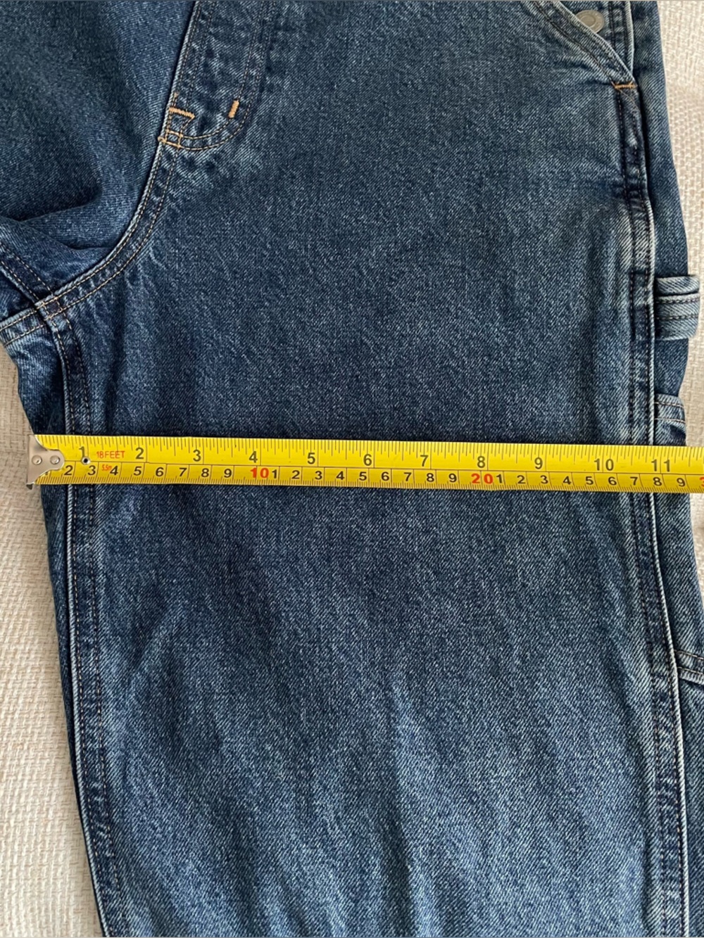 Sunday Best Overheard Overalls Dungarees Now and Forever Medium Indigo Wash - Picture 13 of 14